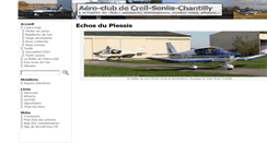 Desktop Screenshot of aeroclub-creil.org