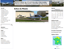 Tablet Screenshot of aeroclub-creil.org